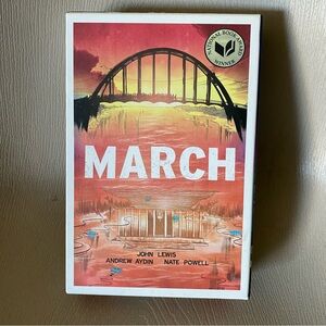 New MARCH Trilogy Slipcase Edition Graphic Novel Complete book Set by John Lewis